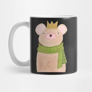 Teddy Bear with Gold Crown Mug